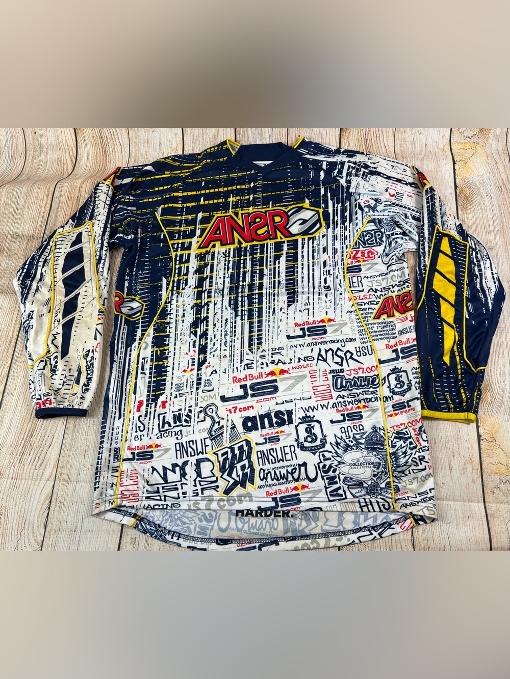 Mens ANSR Answer JS7 Collection Redbull Motocross Jersey Large James Stewart